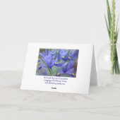 Iris Bouquet ArtCard Karte (Rückseite)