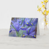 Iris Bouquet ArtCard Karte (Gelbe Blume)