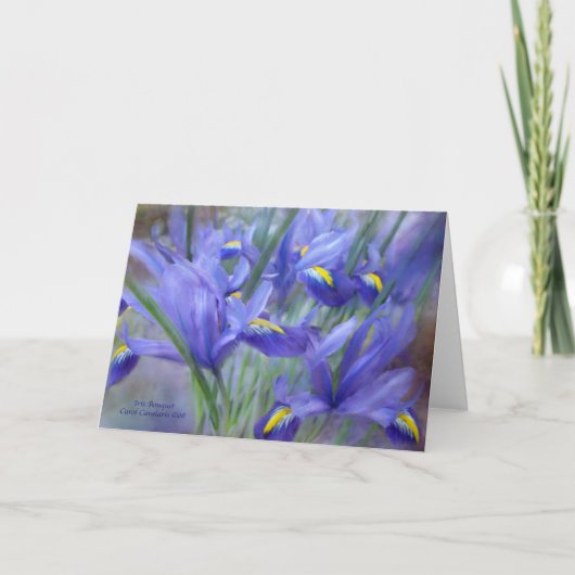 Iris Bouquet ArtCard Karte (Vorderseite)