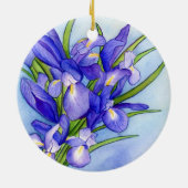 Iris Bouquet Blume Kunst, Dichtung und Musik Keramik Ornament (Hinten)