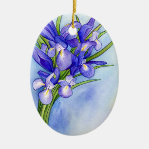 Iris Bouquet Blume Kunst, Dichtung und Musik Keramikornament