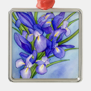 Iris Bouquet Blume Kunst, Dichtung und Musik Ornament Aus Metall
