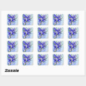 Iris Bouquet Blume Painting Sticker (Blatt)