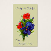 Iris Bouquet Blume Personalisierte Geschenkkarte (Vorderseite)
