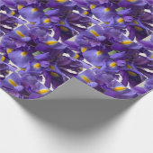 Iris-Bouquet Geschenkpapier (Ecke)
