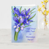 "Iris Bouquet" Malkarte Karte (Gelbe Blume)