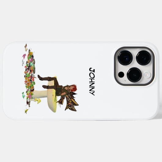 Iris Boy Fairy auf Mushroom iPhone / iPad Gehäuse Case-Mate iPhone Hülle (Rückseite (Horizontal))