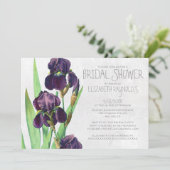 Iris Bridal Shower Einladungen (Stehend Vorderseite)