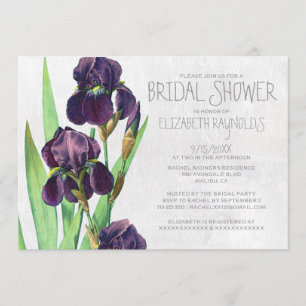 Iris Bridal Shower Einladungen