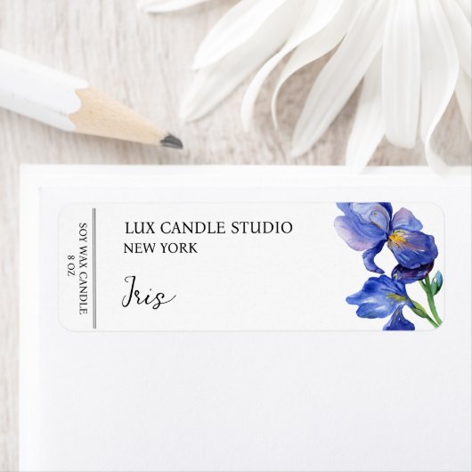 Iris Candle Label (Insitu)