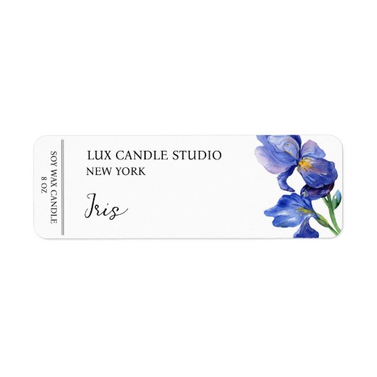 Iris Candle Label (Vorne)