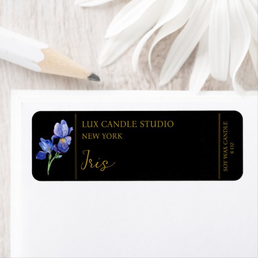 Iris Candle Label (Insitu)