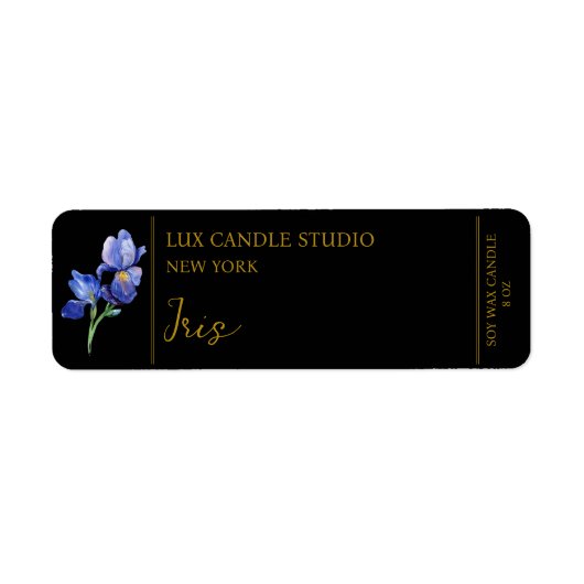Iris Candle Label (Vorne)