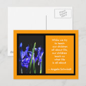 Iris Card 2 FramesThe MUSEUM Zazzle Gifts Tan Postkarte (Vorne/Hinten)