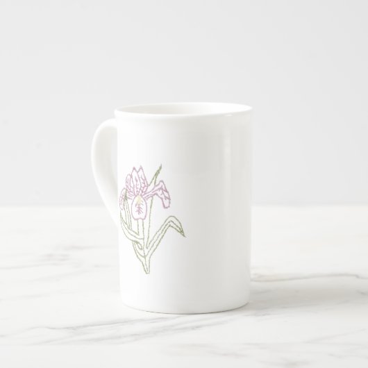 Iris-China-Cup Porzellantasse (Vorderseite Links)