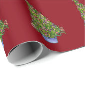 Iris Christmas Tree Gift Wrap Geschenkpapier (Rolleneckpunkt)