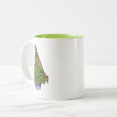 Iris Christmas tree Tasse (Vorderseite Links)