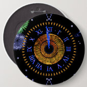 Iris Clock Bronze Button (Vorne & Hinten)