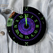 Iris Clock Lila Button (Beispiel)