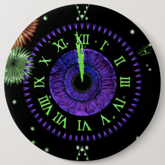 Iris Clock Lila Button