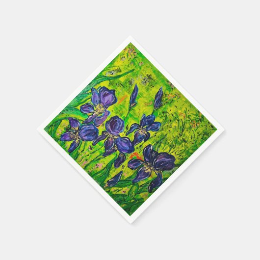 Iris-Cocktail-Serviette Serviette (Ecke)