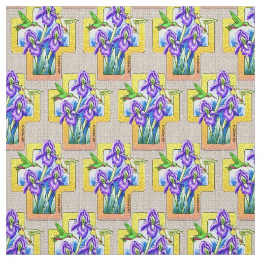 Iris Cross Christlich Fabric Stoff (Muster)