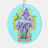 Iris Cross Christlich Ornament (Links)