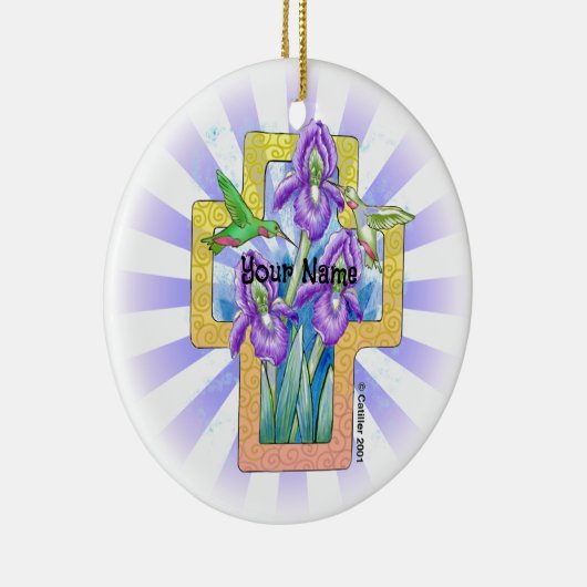 Iris Cross Christlich Ornament (Rechts)
