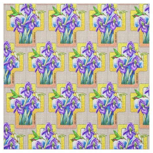 Iris Cross Christliches Stoff (Muster)