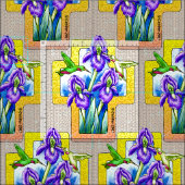 Iris Cross Christliches Stoff (Kachel)
