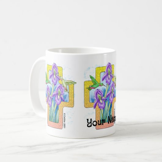 Iris Cross Kaffeetasse (Vorderseite Links)