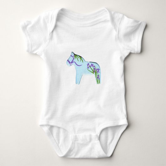 Iris Dala Horse Baby Strampler (Vorderseite)