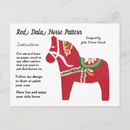 Iris Dala Horse Pattern zu teilen Feiertagspostkarte