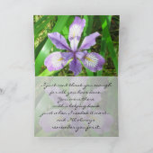 Iris danke Ihnen Notecard (Innenseite)