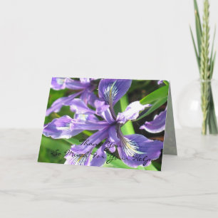 Iris danke Ihnen Notecard