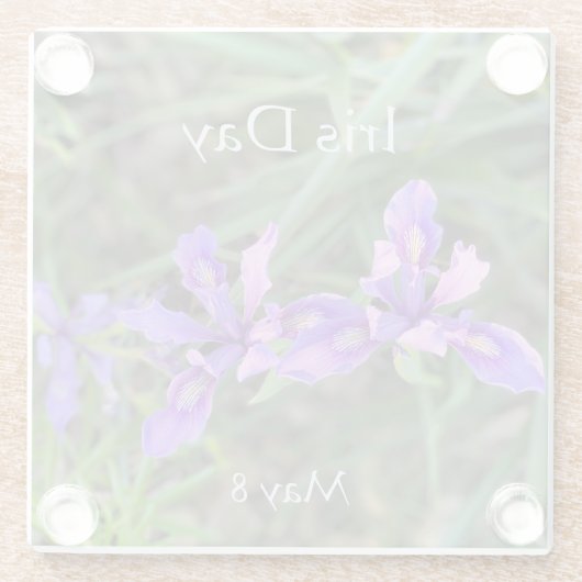 Iris Day, 8. Mai Glasuntersetzer (Rückseite)