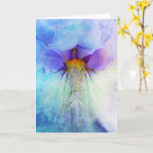 Iris Deep Scripture Card Psalm 92:5 Karte (Gelbe Blume)