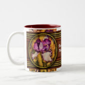 Iris - Diafragma violeta Zweifarbige Tasse (Links)