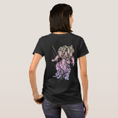 Iris Digital Art Sketch Transparency Tshirt (Schwarz voll)