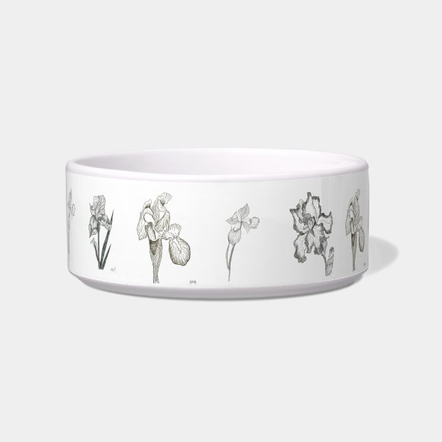 Iris Drawings Pet Bowl Napf (Vorderseite)
