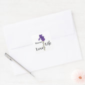 Iris, Dreamer, Leben, Liebe Quadratischer Aufkleber (Umschlag)
