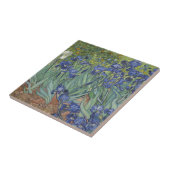 Iris durch blaue Iris-Blumen Van Gogh Fliese (Seite)