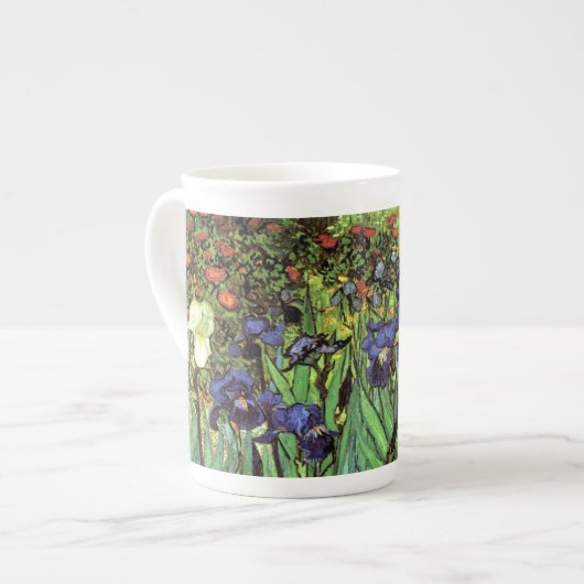 Iris durch feine Kunst-China-Tasse Van Gogh Porzellantasse (Vorderseite Links)