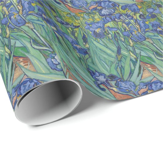 Iris durch Van Gogh Geschenkpapier (Rolleneckpunkt)
