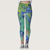 Iris durch Van Gogh Leggings (Vorderseite)