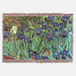 Iris durch Van- GoghKunst-Wurfs-Decke Decke