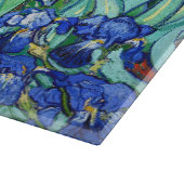 Iris durch Vincent van Gogh Schneidebrett (Ecke)