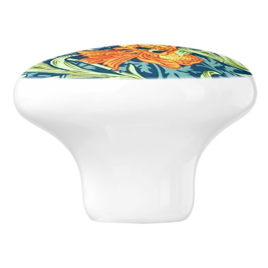 Iris, ein William Morris-Muster, Keramikknauf (Seitenansicht)