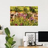 Iris - Eine Hommage an Monet Poster (Heimbüro)