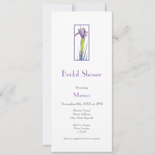 Iris Einladung (Vorderseite)